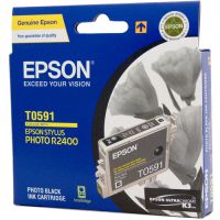 Original Genuine Epson T0591 T059190 Photo Black Inkjet Cartridge for Epson Stylus Photo : R2400